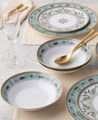 Serene Garden 12-Piece Dinnerware Set, Service For 4
