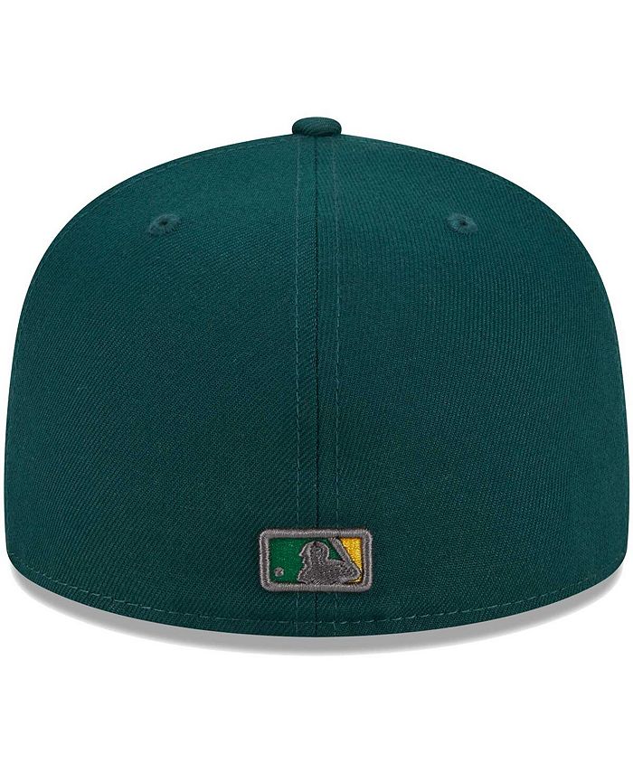 New Era Men's Green Oakland Athletics Script Fill 59FIFTY Fitted Hat ...