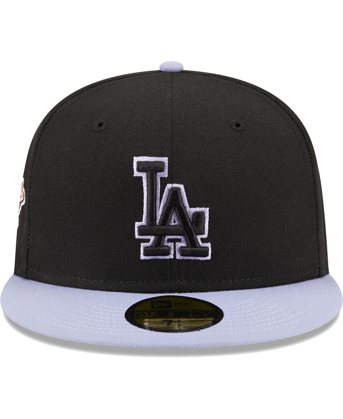 Men's New EraLos Angeles Dodgers Side Patch 59FIFTY Fitted Hat - Black