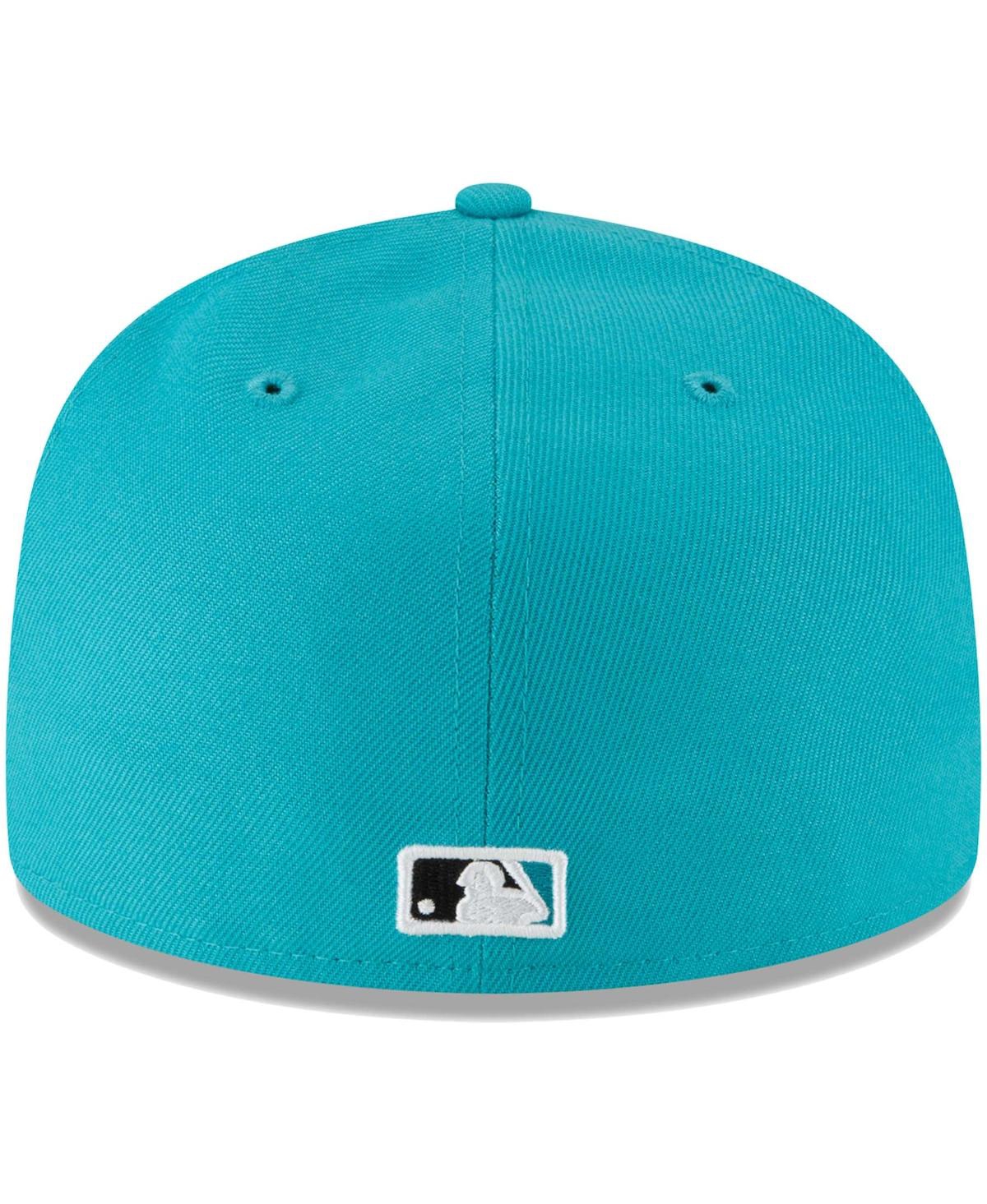 Shop New Era Men's  Teal Florida Marlins Cooperstown Collection Turn Back The Clock 59fifty Fitted Hat