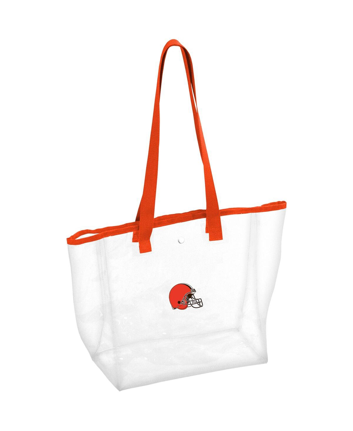 Logo Brands Women's Cleveland Browns Stadium Clear Tote