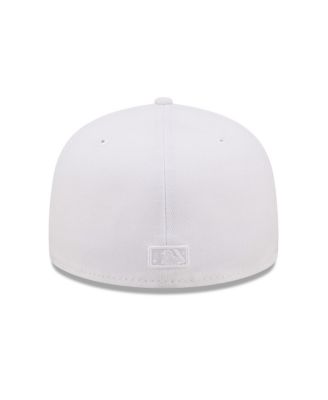 Men's Colorado Rockies White on White 59FIFTY Fitted Hat
