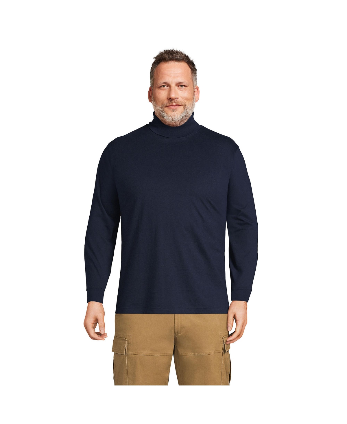 Lands' End Big & Tall Super-t Turtleneck T-Shirt