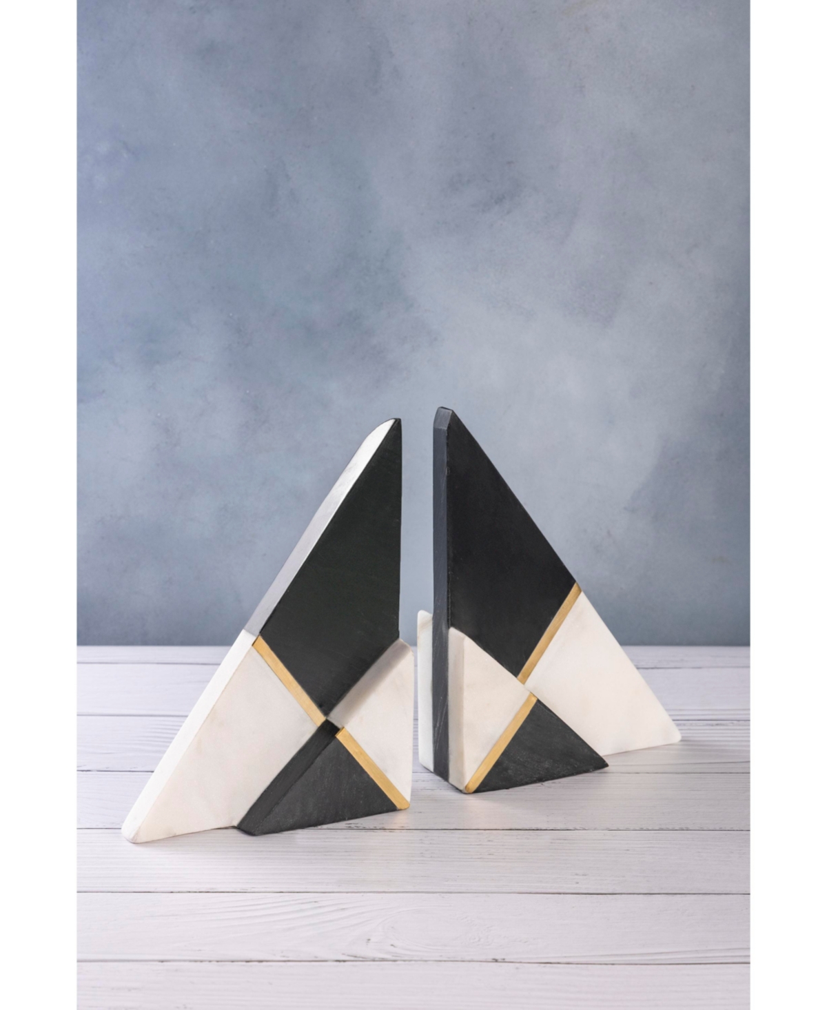 Gauri Kohli Kaavin Marble Bookends, Set of