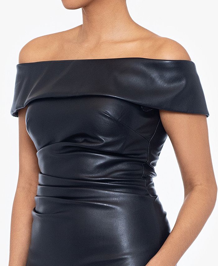 chinese dress ladies Tyler Boe Veronica Vegan Leather Dress Black