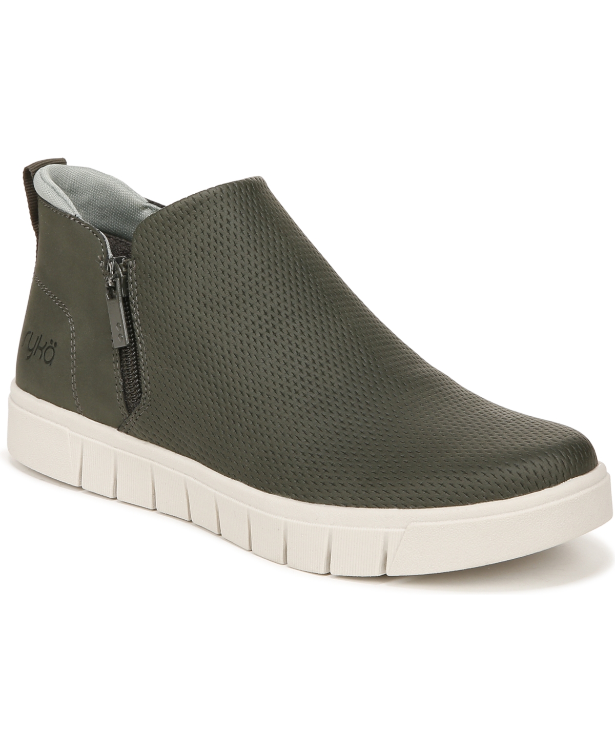 Ryka Hensley 2 Ankle Boot In Green Faux Leather
