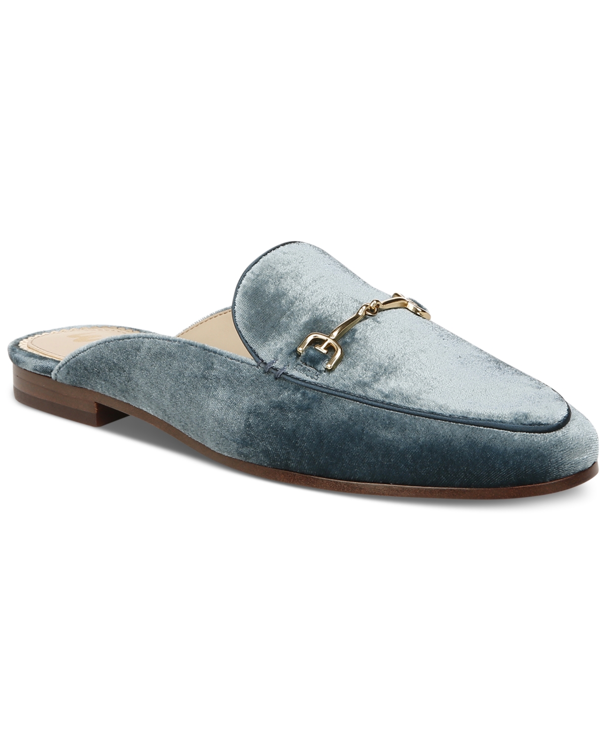 Shop Sam Edelman Women's Linnie Tailored Mules In Washed Teal