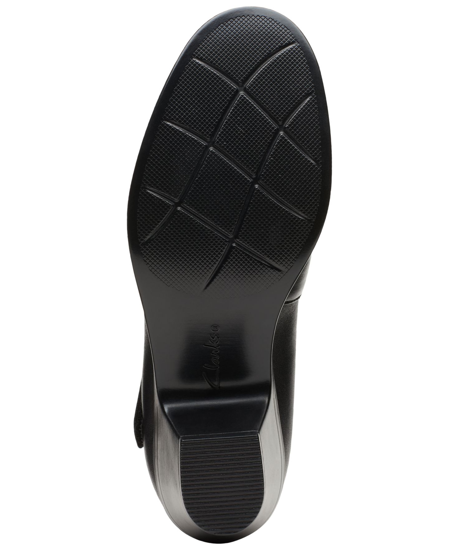 Женские туфли Clarks Emily Mabel Asymmetric Mary Jane, цвет: Чёрный кожаный — фото 4