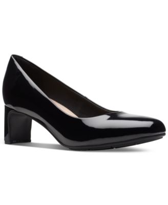 Clarks - Women's Kyndall Iris Mid-Heeled Comfort Pumps