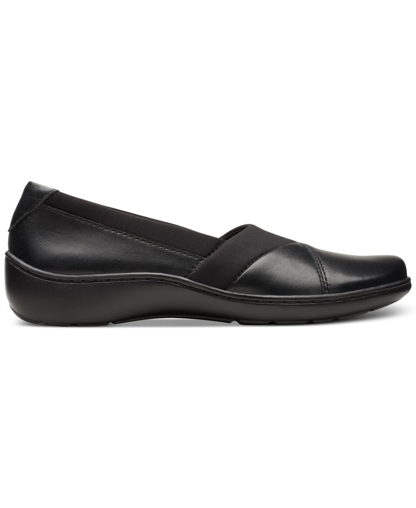 Женские балетки Clarks Cora Charm Slip-On Flats, цвет: Чёрный — фото 2