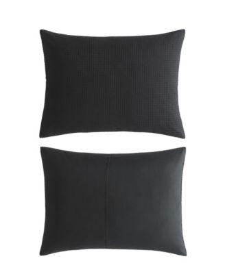 Waffle Pique Cotton 3 Piece Comforter Set, King