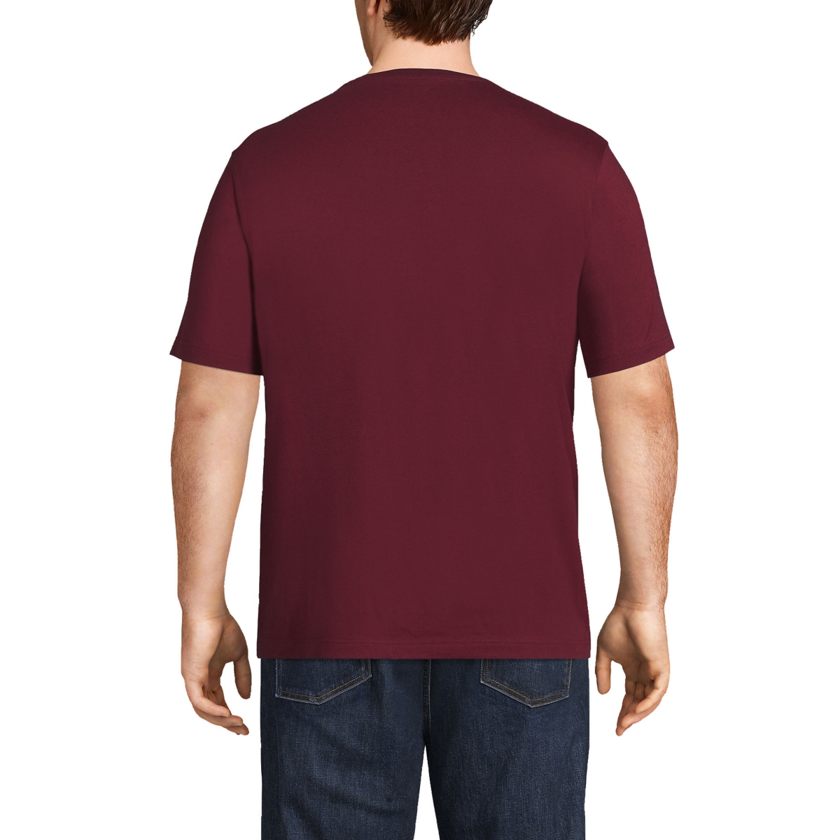 Lands' End Big & Tall Super-t Short Sleeve T-Shirt with Pocket