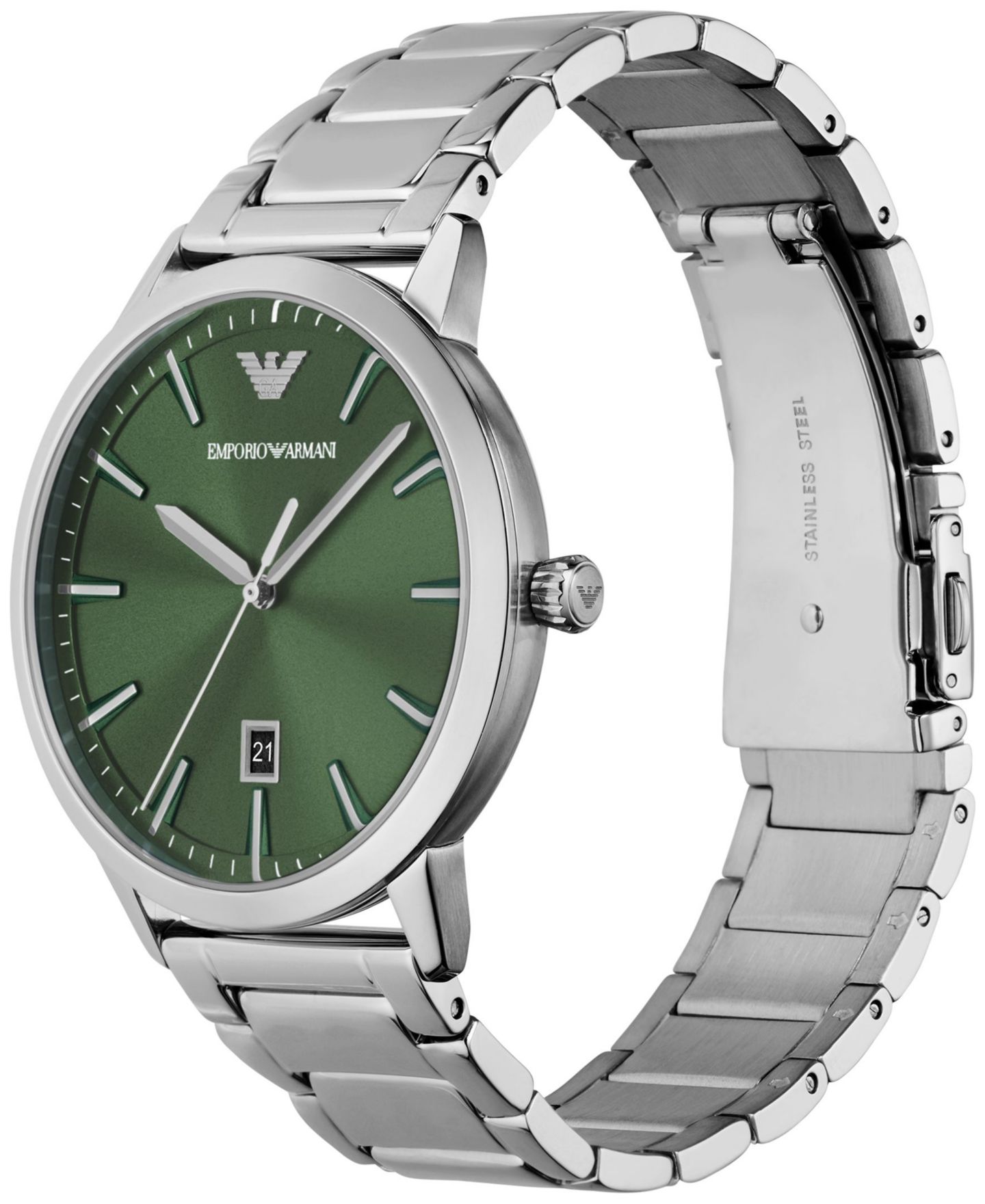 Мужские часы Emporio Armani Stainless Steel Bracelet Watch 43mm — фото 2