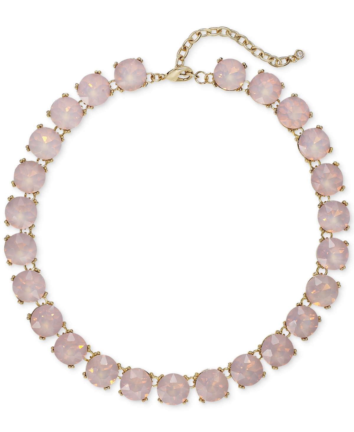 Gold-Tone Stone All-Around Necklace, 16" + 3" extender, Created for Macy's - Blue