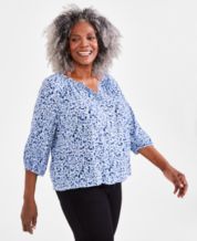 Macy's last act plus size tops clearance