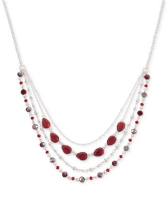 Origin 3Tone Stack Pendant Necklace Style 2217