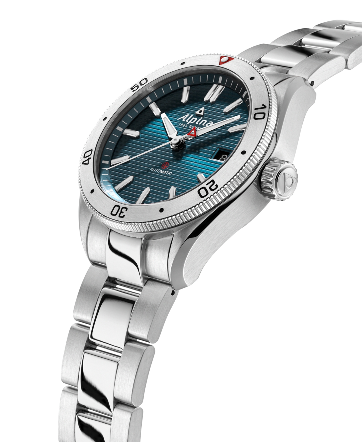 Shop Alpina Men's Swiss Automatic Alpiner Stainless Steel Bracelet Watch 40mm In Silver-tone