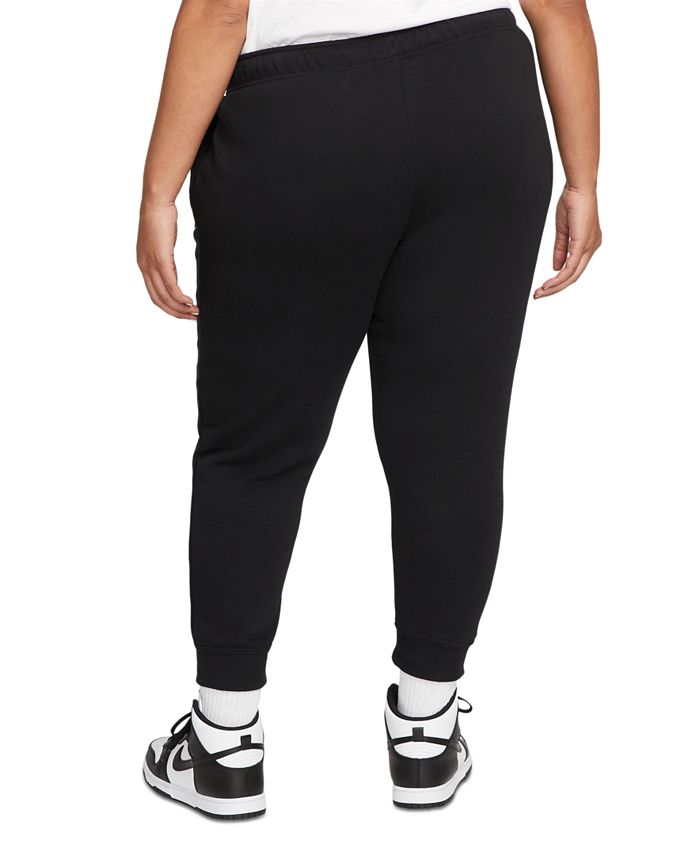 Nike plus size active sportswear club mid rise fleece jogger pants macy s
