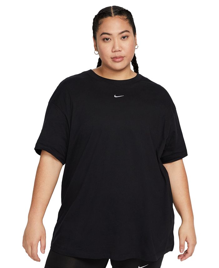 Nike Plus Size Active Sportswear Essential Women's Logo T-Shirt - Macy's