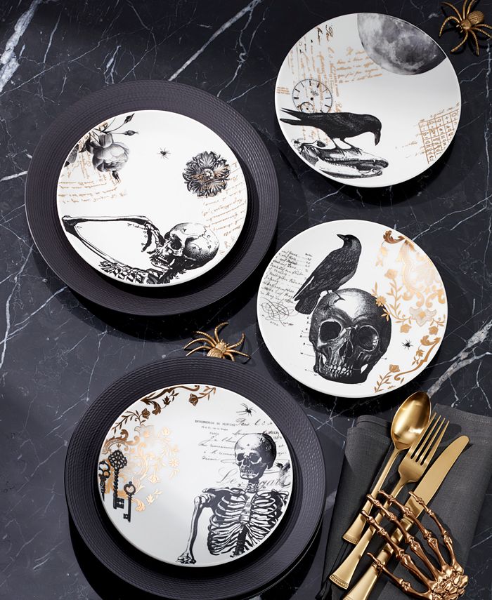 Lenox Vintage Gold Halloween Dessert Plates, Set of 4 Macy's