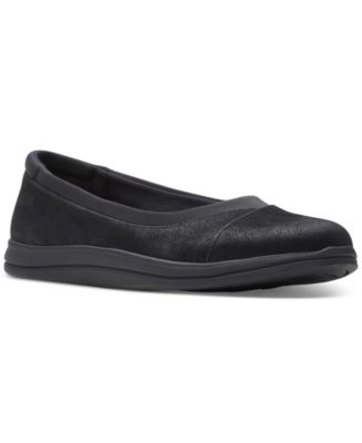 Clarks peep toe flats online