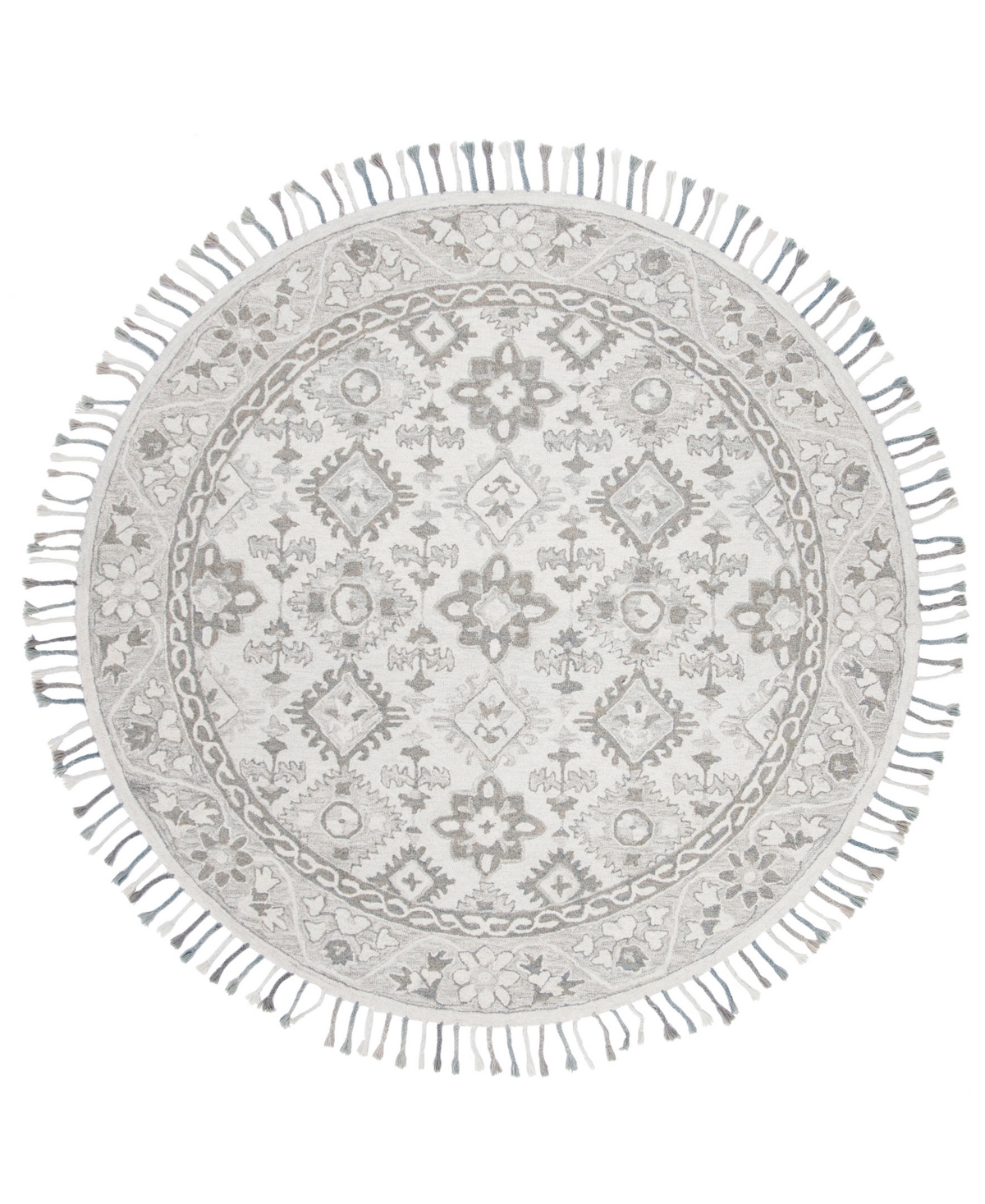 Safavieh Aurora APN120 7' x 7' Round Area Rug - Silver