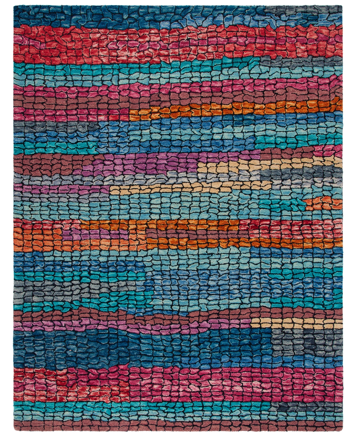 Safavieh Aurora APN519 9' x 12' Area Rug - Navy, Red