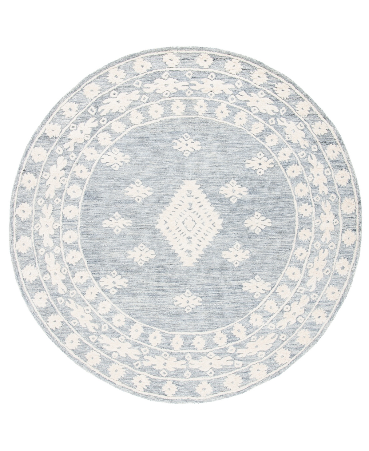Safavieh Aurora APN550 7' x 7' Round Area Rug - Silver