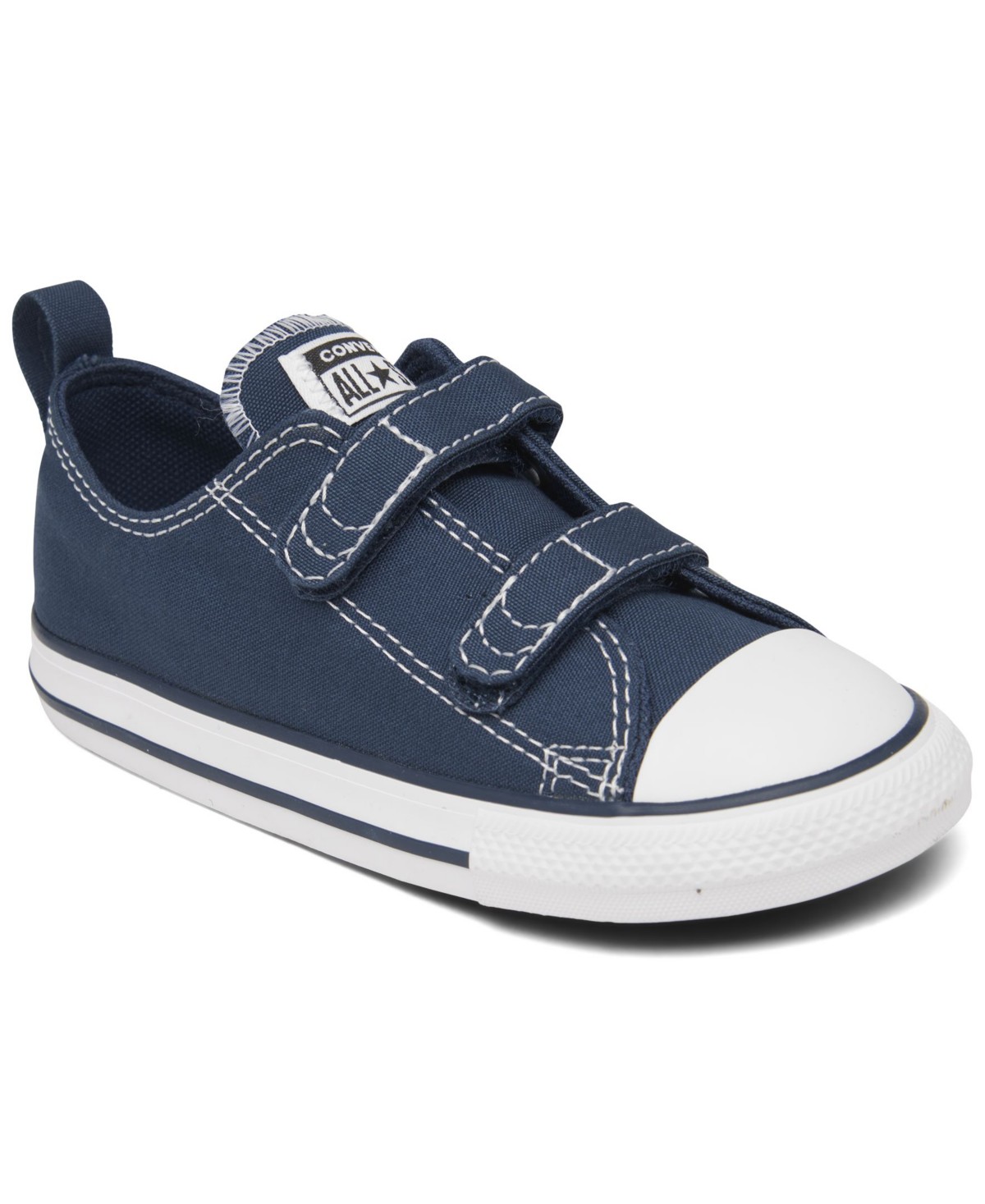 Детские кроссовки Converse Toddler Kids Chuck Taylor All Star Ox 2V Adjustable Strap Closure Casual Sneakers from Finish Line — фото 1