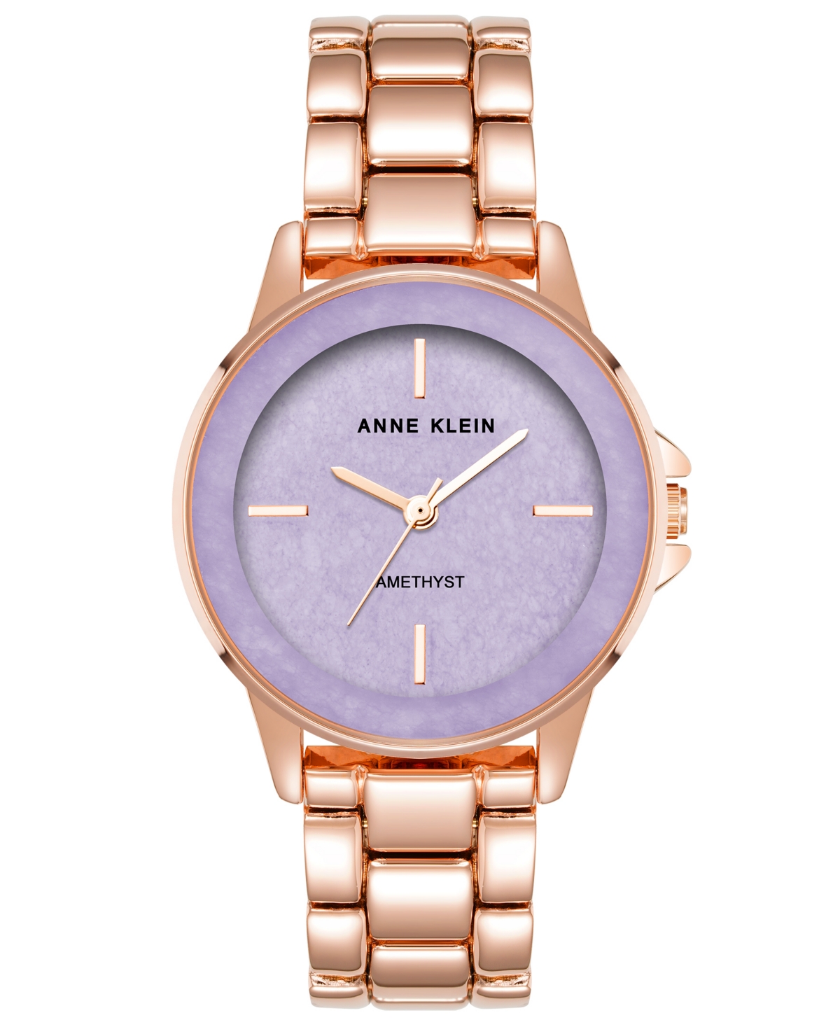 Anne Klein Women's Quartz Rose Gold-tone Alloy Bracelet Watch, 30mm