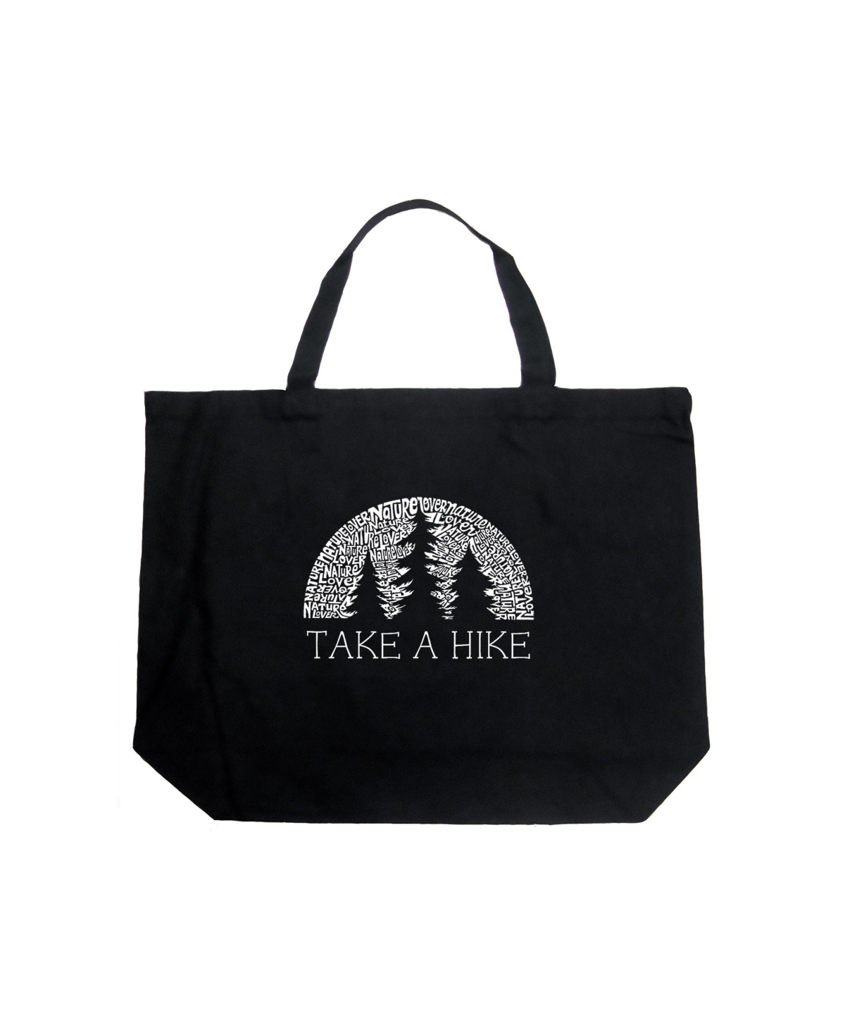 Nature Lover - Large Word Art Tote Bag - Royal