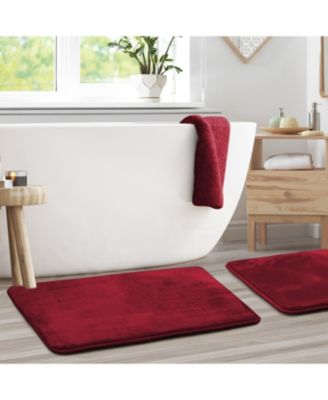 Non-Slip, Ultra Soft Plush, Memory Foam Bath Rug - Large 20"x32" - 2 Pack
