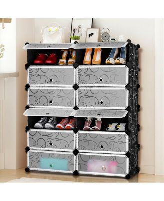 12 Cubic Portable Shoe Rack Shelf Cabinet Storage Closet Organizer