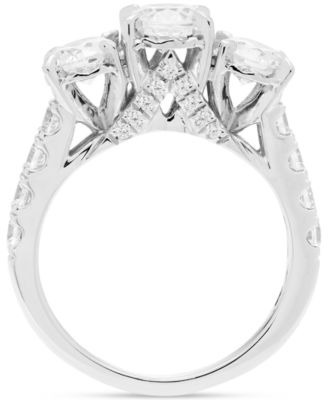 Diamond Three Stone Engagement Ring (2 ct. t.w.) in 14k White Gold