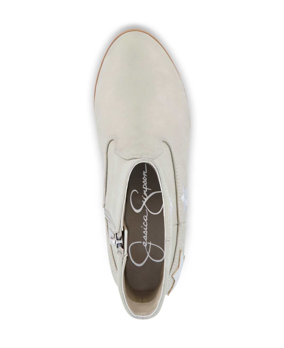 Jessica Simpson Little Girls Marina Star Ankle Booties - Light Beige