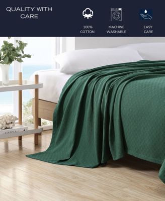 Ripple Cove Cotton Reversible Blanket, Full/Queen