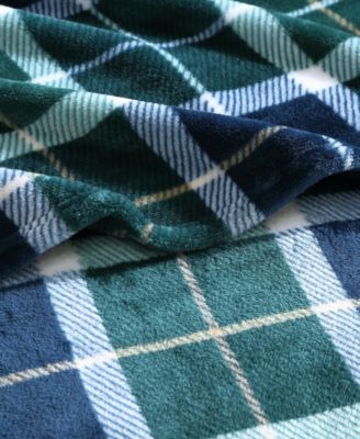 North Sail Plaid Ultra Soft Plush Fleece Blanket, Twin