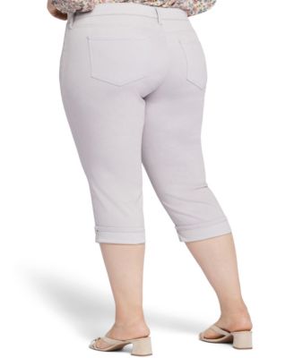 Plus Size Marilyn Straight Crop Cuff Jeans