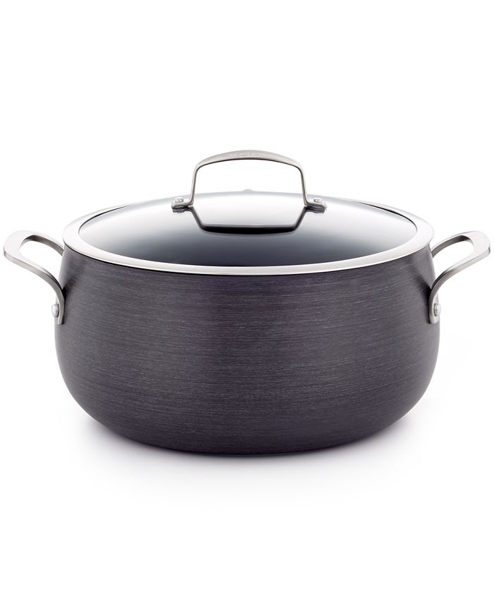 Belgique Hard-Anodized 3-Qt. Soup Pot with Lid, Created for Macy's