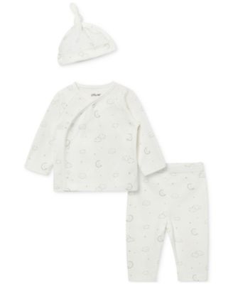 Little Me - Baby 3-Pc. Joy Top & Bottom Set with Hat