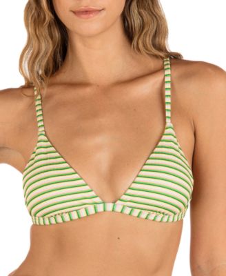 Hurley - Juniors' Samba Striped Tie-Back Bikini Top