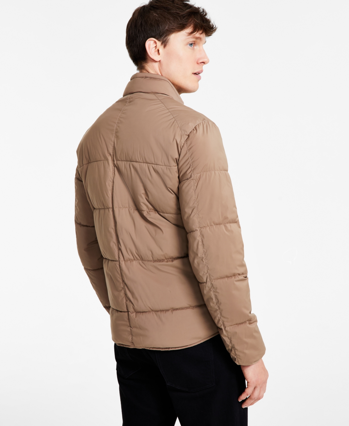 Calvin Klein Men's Stretch Medium Weight Moto Jacket