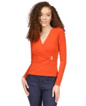 Michael kors shirts orange clearance