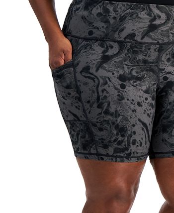 ID Ideology Ideology Plus Size Bike Shorts, Created for Macy's - Macy's