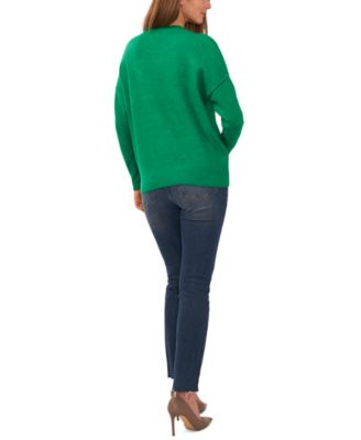 Women's Cozy Crewneck Long-Sleeve Extend-Shoulder Sweater