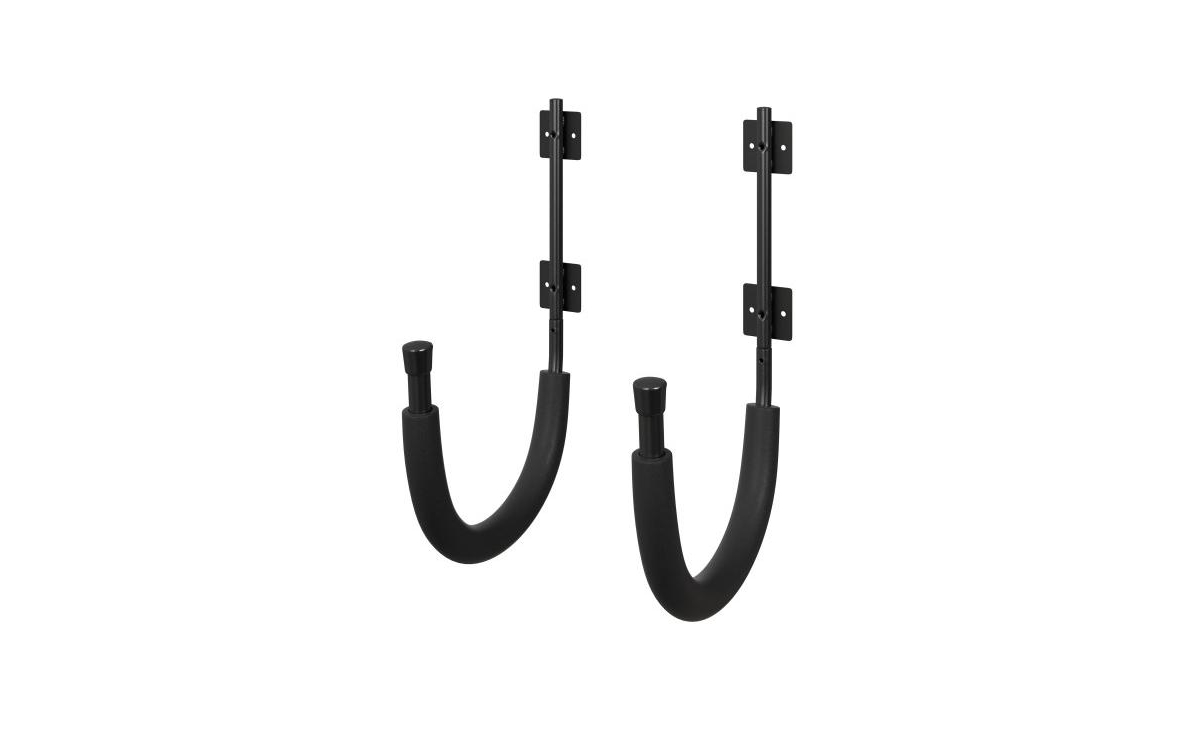 Kayak Storage Rack - Kayak Wall Mount Hangers with 100lb Capacity for Paddleboards, Surfboards, or Snowboards - For Garage or Shed by Rad Sportz - Bla