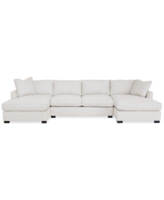CLOSEOUT! Nightford 146" 3-Pc. Fabric Double Chaise Sectional, Created for Macy's