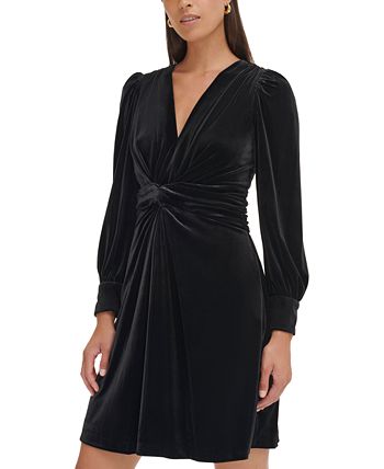 Vince camuto velvet wrap dress new arrivals