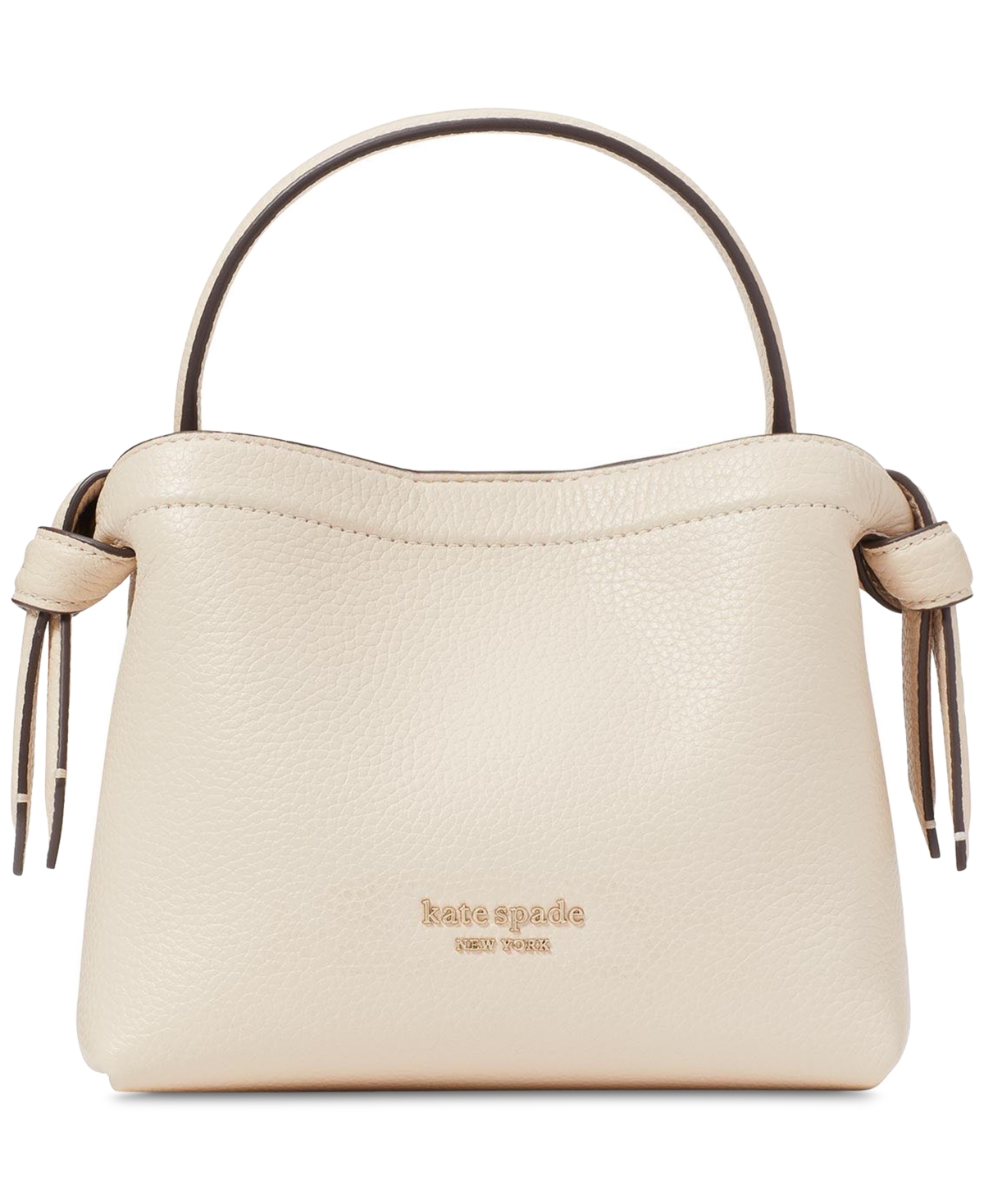 Kate Spade New York Knott Color-Blocked Pebbled Leather and Suede Leather  Flap Crossbody