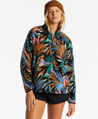 Billabong - Juniors' Boundary Mock 3 Printed Half-Zip Top
